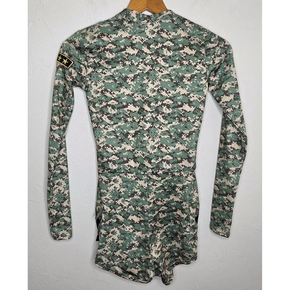 Spirit Halloween Women's Digital Camouflage Military Tactical Costume Size XS - Picture 4 of 9